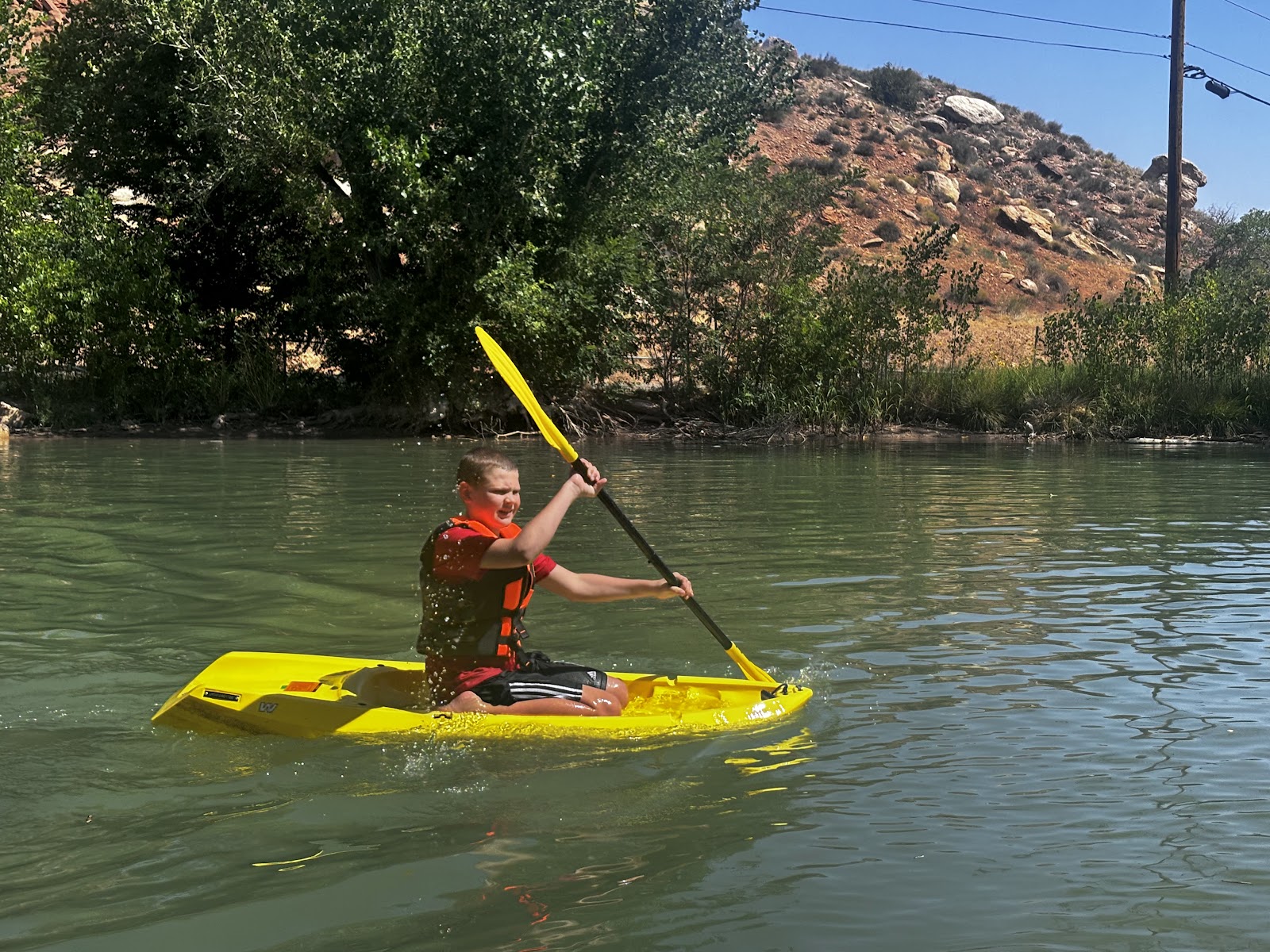 Students kayaking